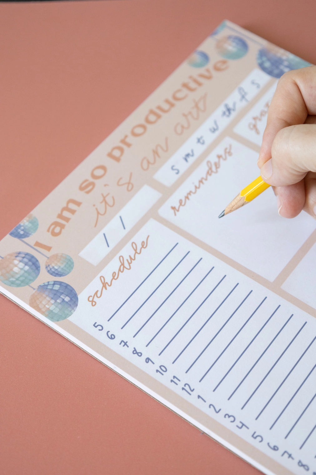 "I Am So Productive, It's An Art" Daily Planner Notepad