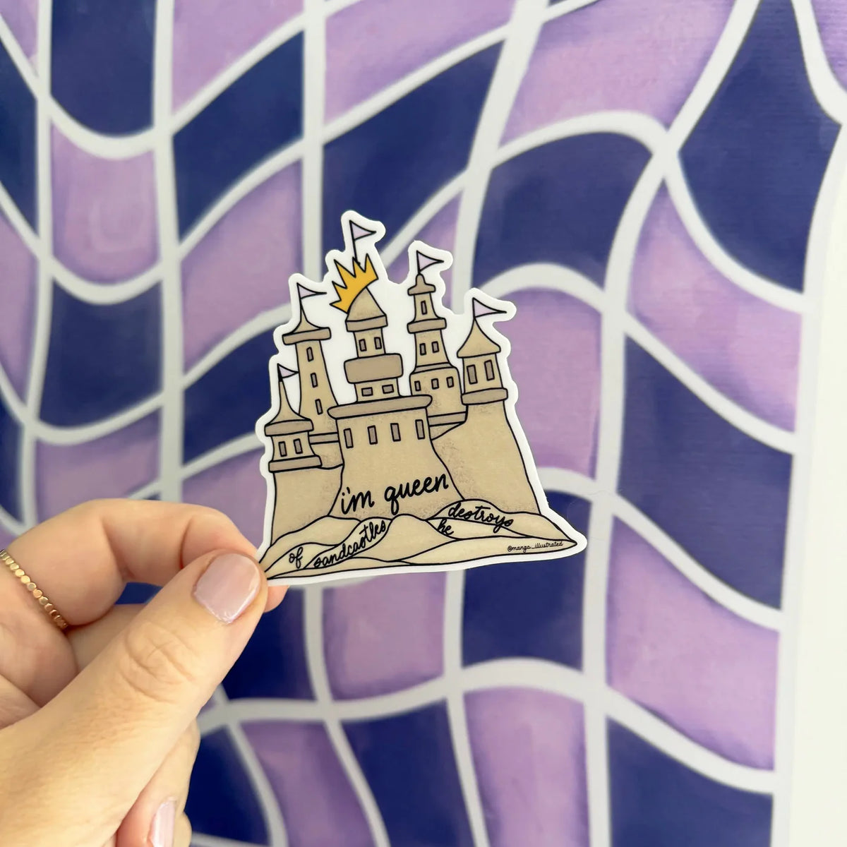 Queen Of Sandcastles Sticker