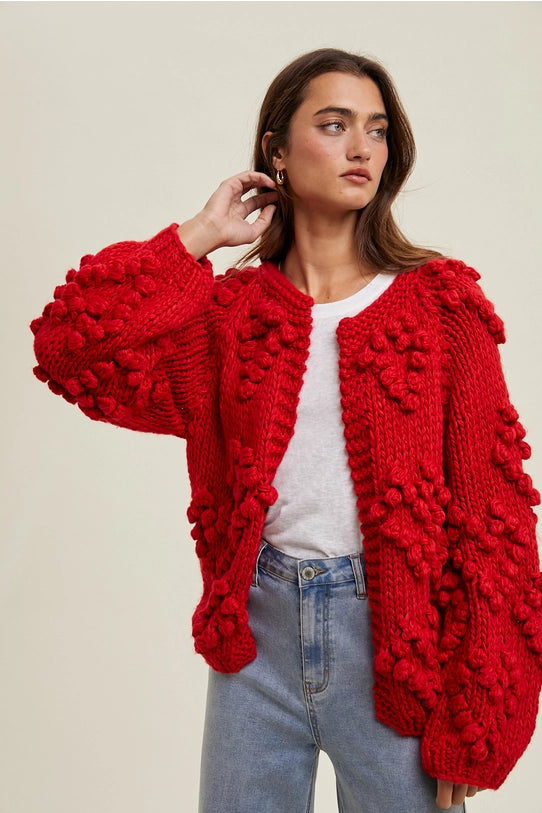 Always Have My Heart Cardigan Red