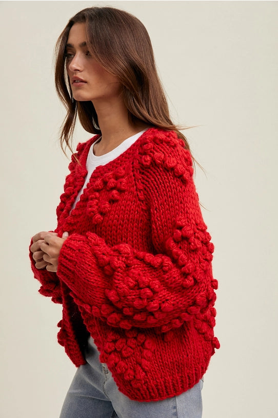 Always Have My Heart Cardigan Red