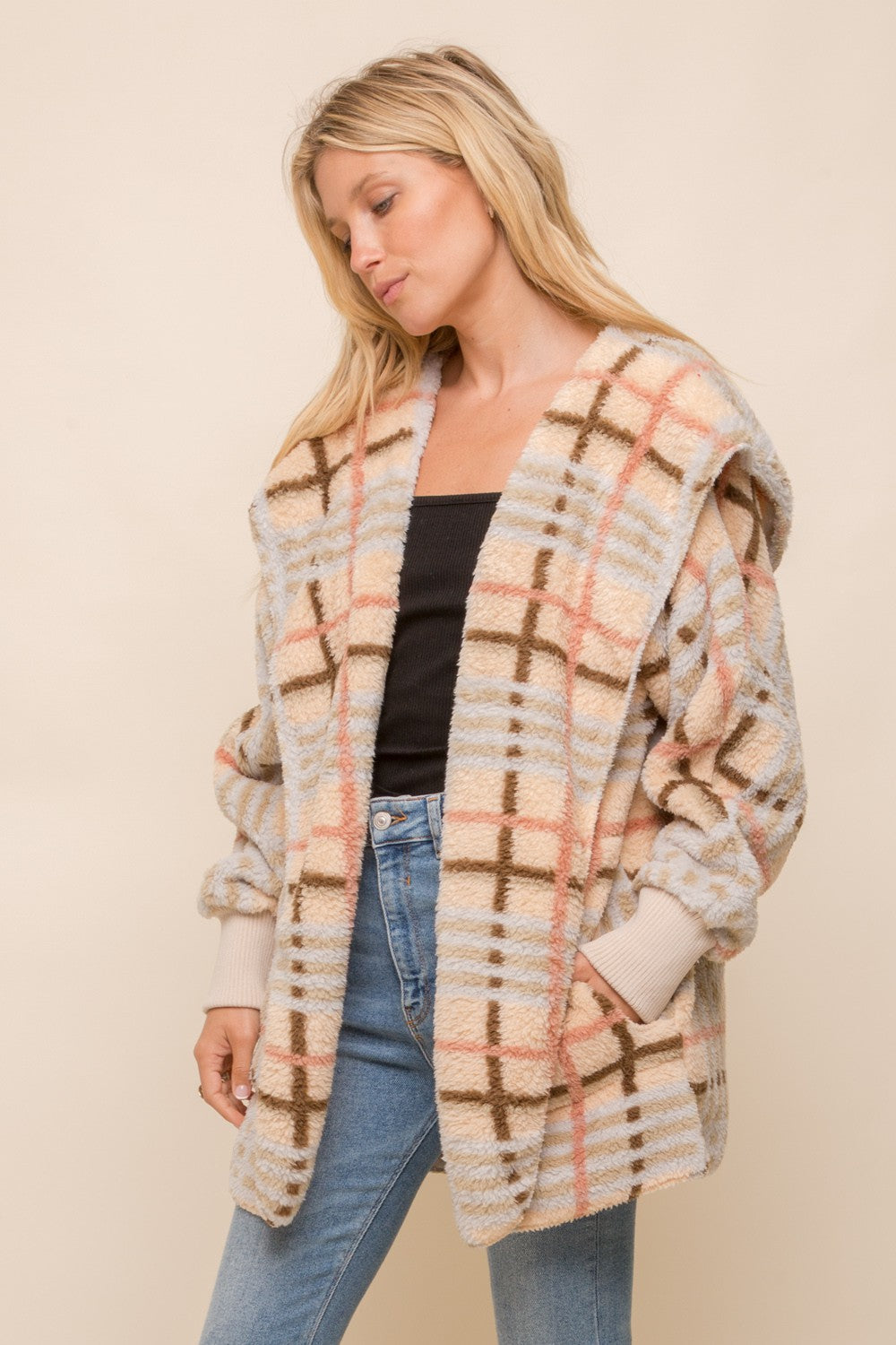 Plaid Cozy Cardigan