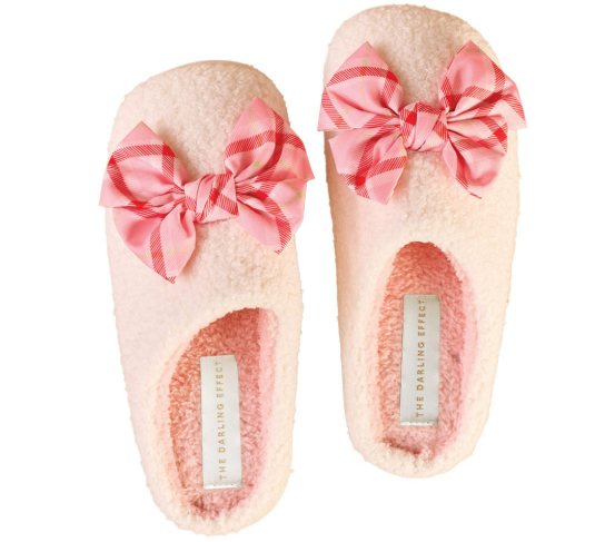 Festive Plaid Slippers