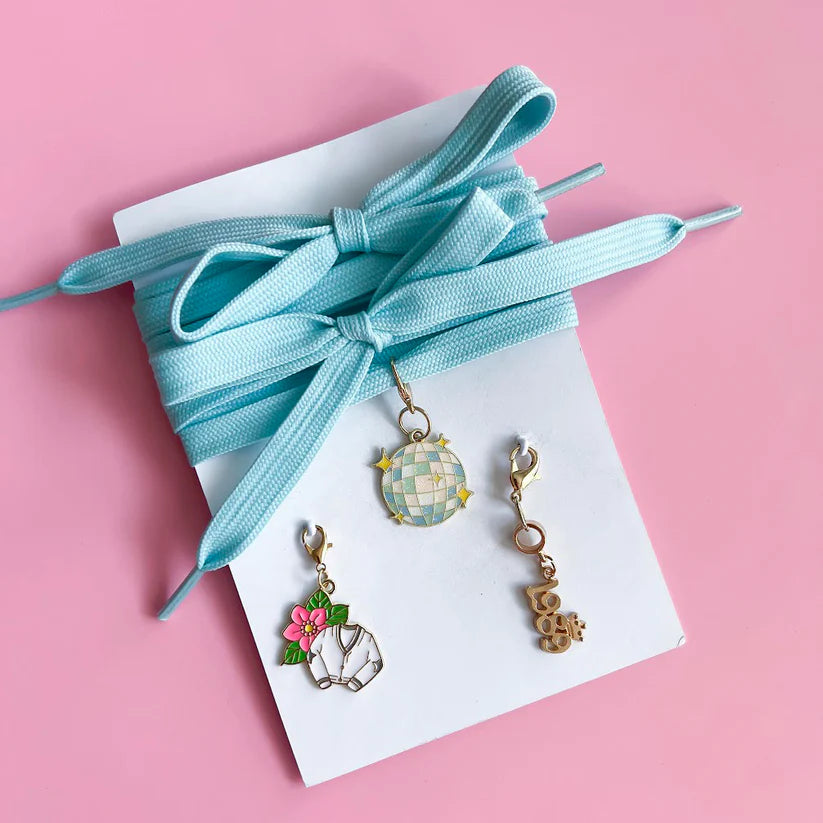 Taylor Swift-Inspired Sneaker Charms & Pastel Laces Set