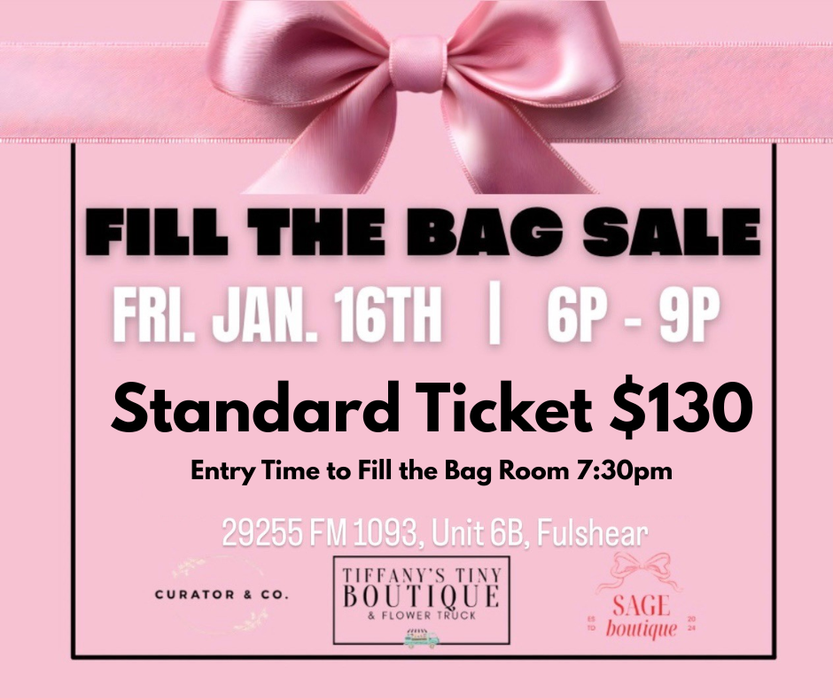Fill The Bag $130 Standard Ticket 7:30pm Entry