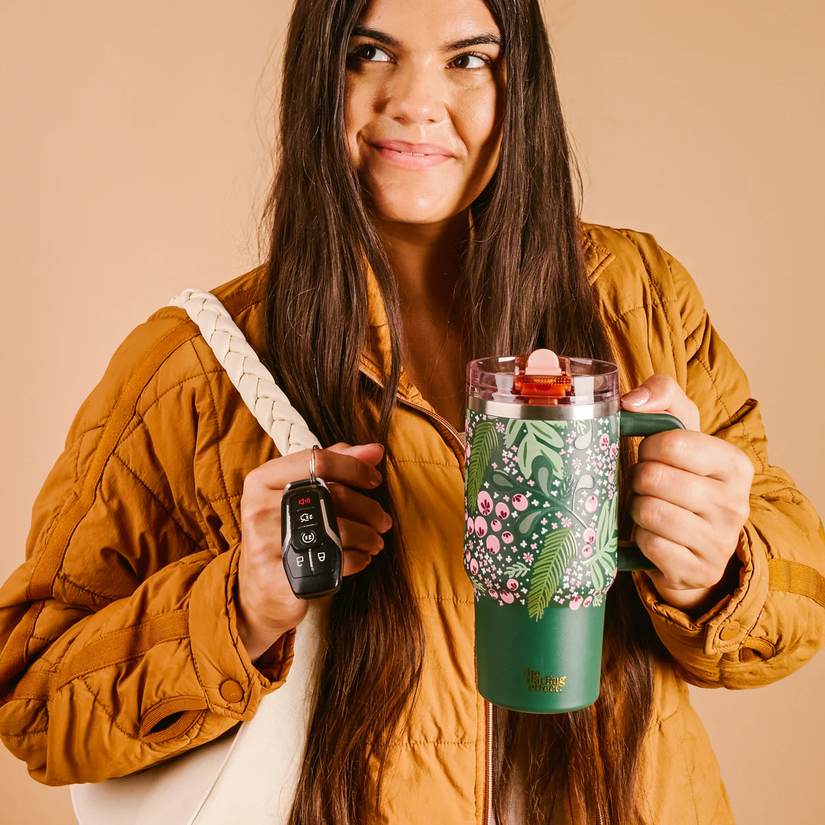 40 oz Lifestyle Flip Straw Tumbler-Jolly Sprig