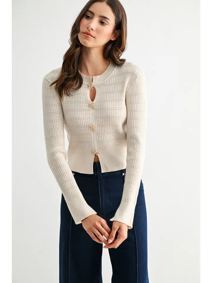 Bow-Tie Babe Cardigan