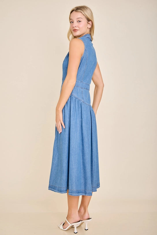 Darling Denim Dress - Curator and Co. 