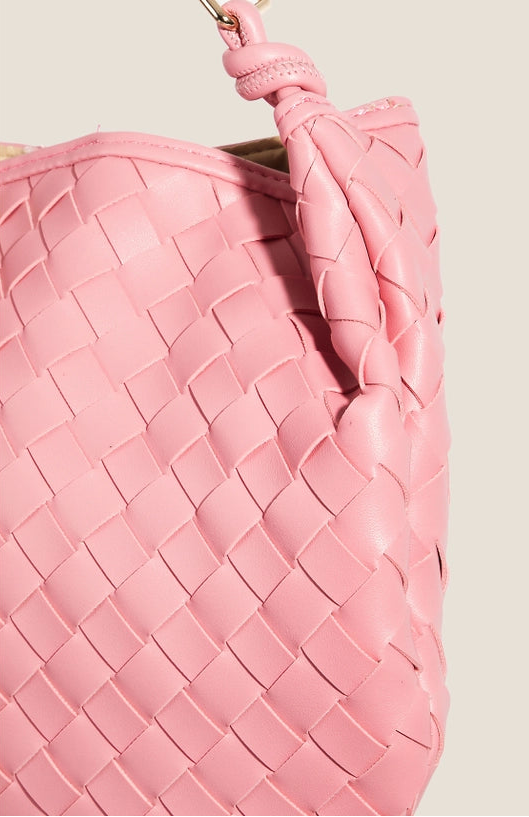Blush Woven Bag - Curator and Co. 