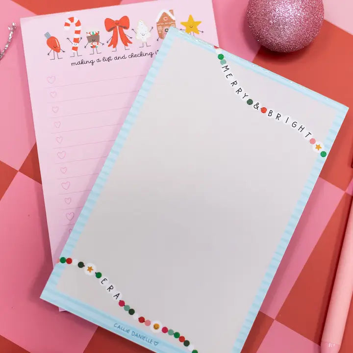 Merry & Bright Era Christmas Notepad