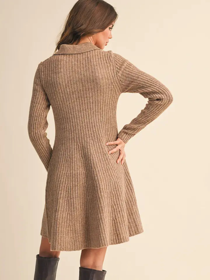 Coffee Date Sweater Dress
