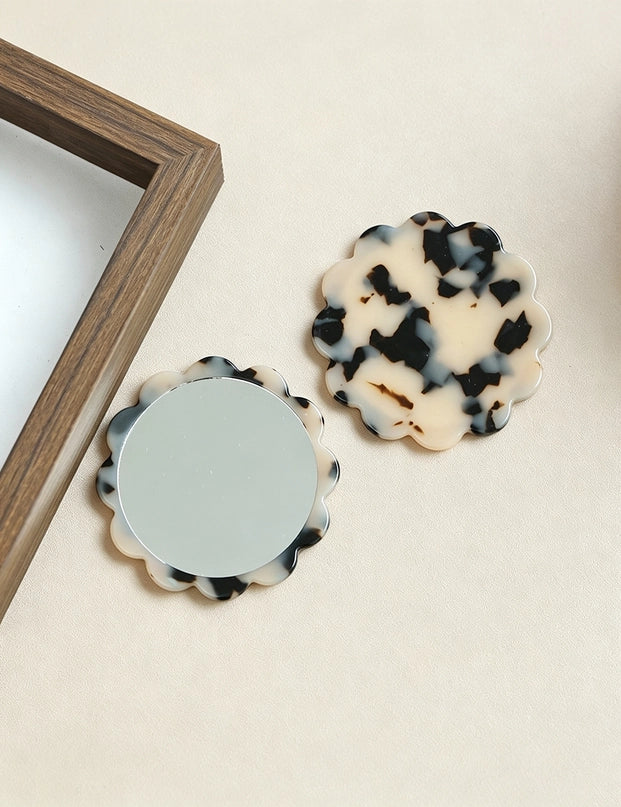 Scalloped Pocket Mirror