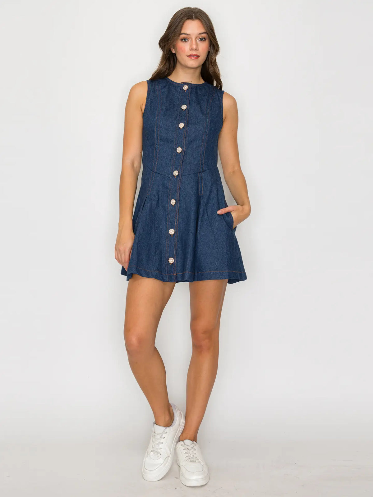 The Meadow Indigo Dress