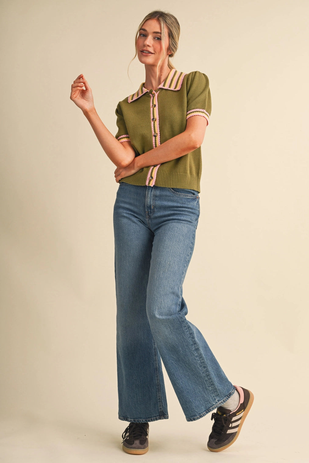 Bloom & Button Knit - Curator and Co. 