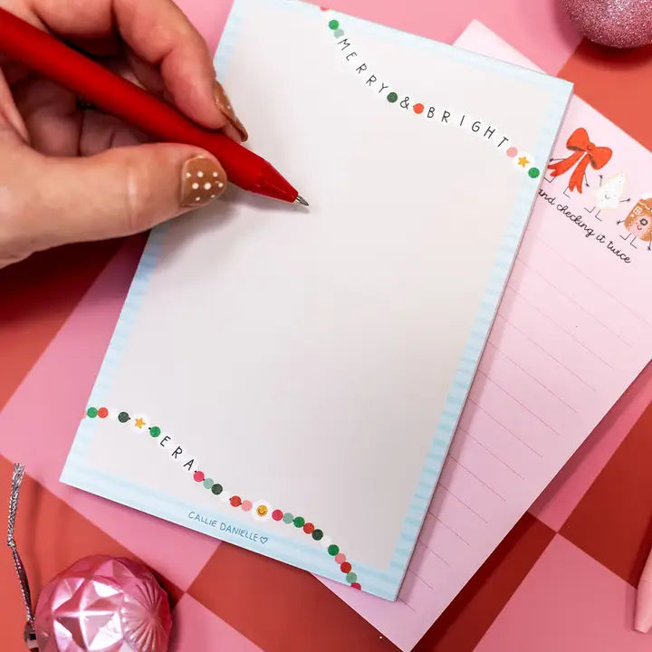 Merry & Bright Era Christmas Notepad
