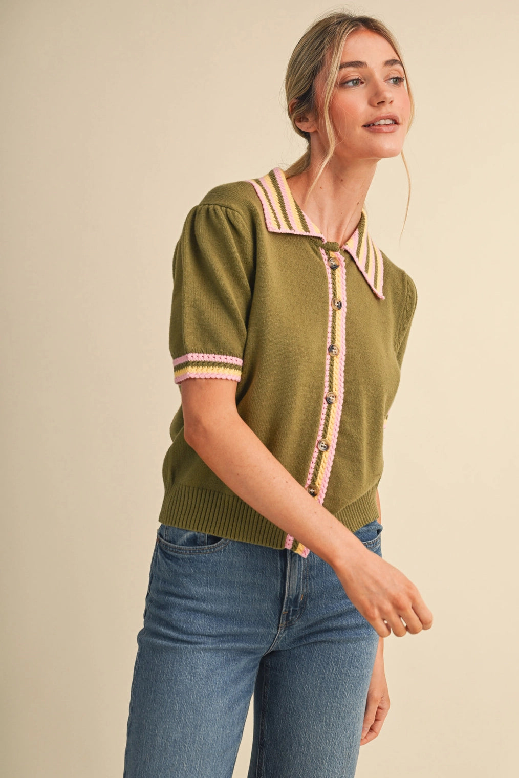 Bloom & Button Knit - Curator and Co. 