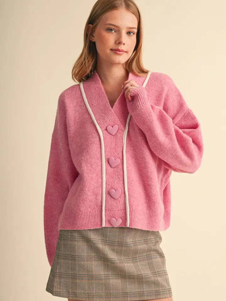 Paper Hearts Pink Sweater