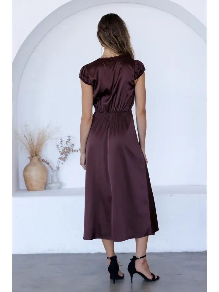 Café au Lait Midi Dress