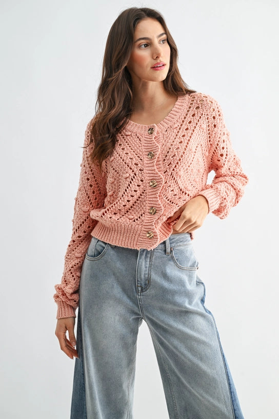 Darling Rosé Cardigan