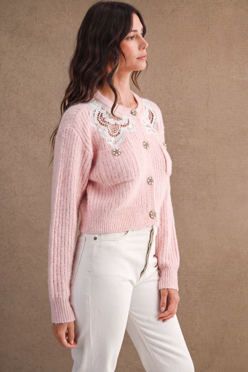 The Pink Champagne Cardigan