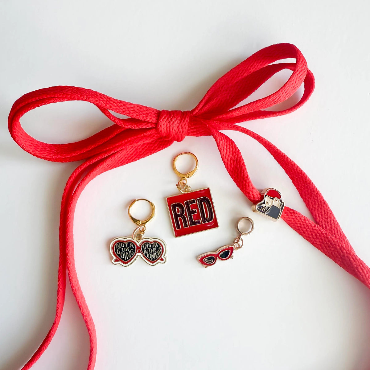Red Ablum Swiftie-Inspired Shoe Charm Sets
