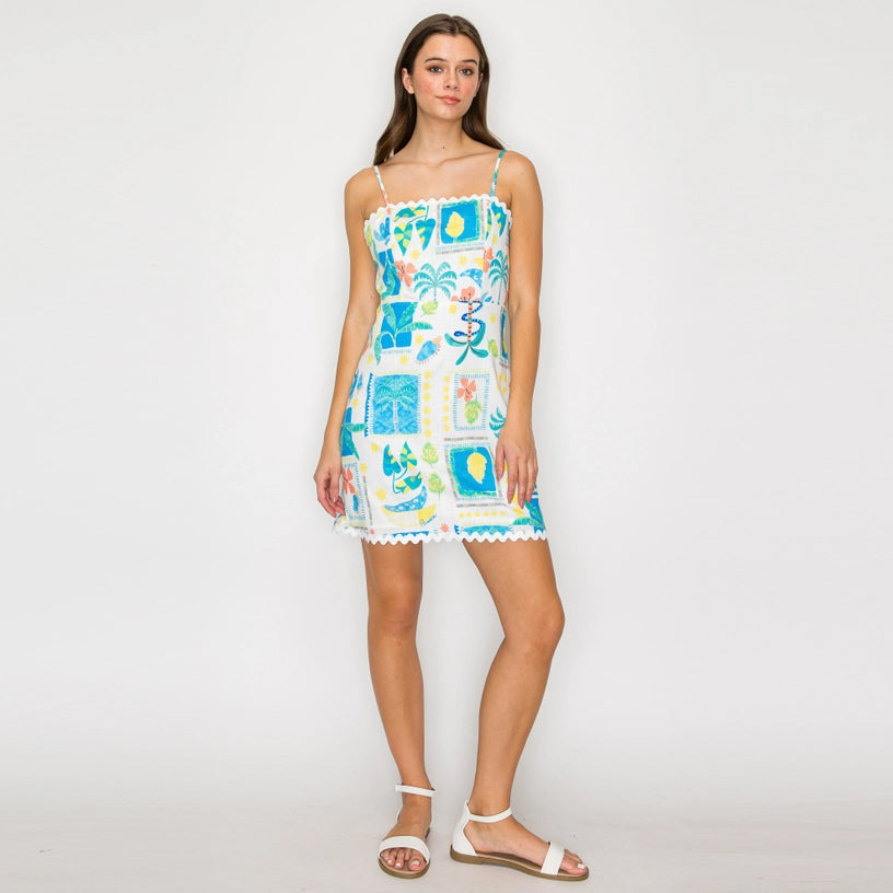 Island Postcard Dress